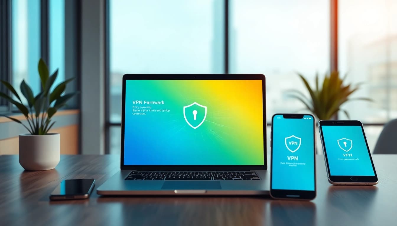快连vpn下载 app interface displayed on digital devices for enhanced online security.