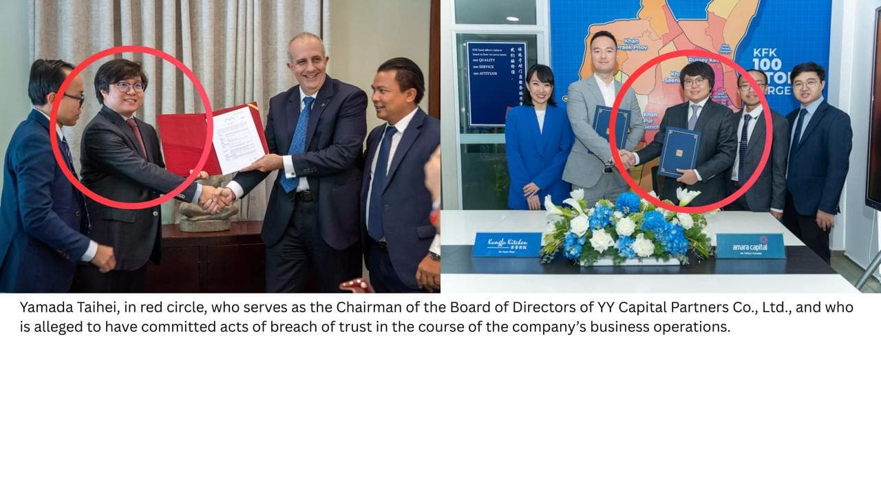 Cambodian Investor Seeks Justice in Alleged Financial Misconduct by YY Capital Chairman