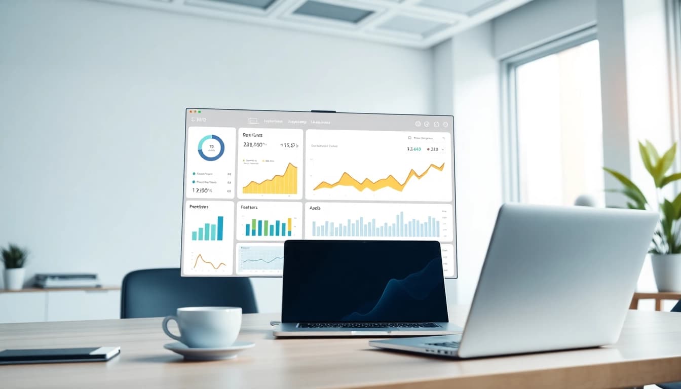 Visualize Core Banking Integration for Lending Platforms with a dynamic digital banking dashboard.