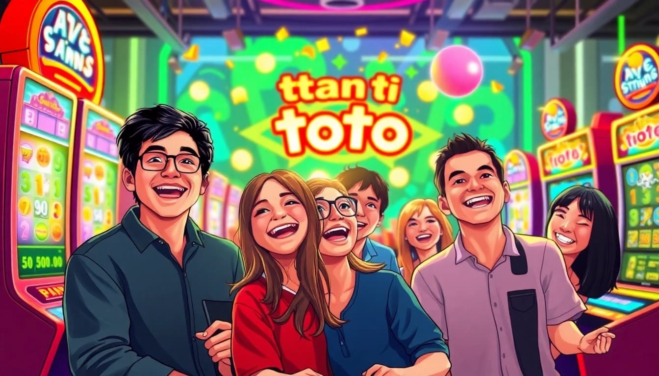 Setiap pemain petani toto terlibat dalam permainan slot dengan ekspresi bahagia dan antusiasme.