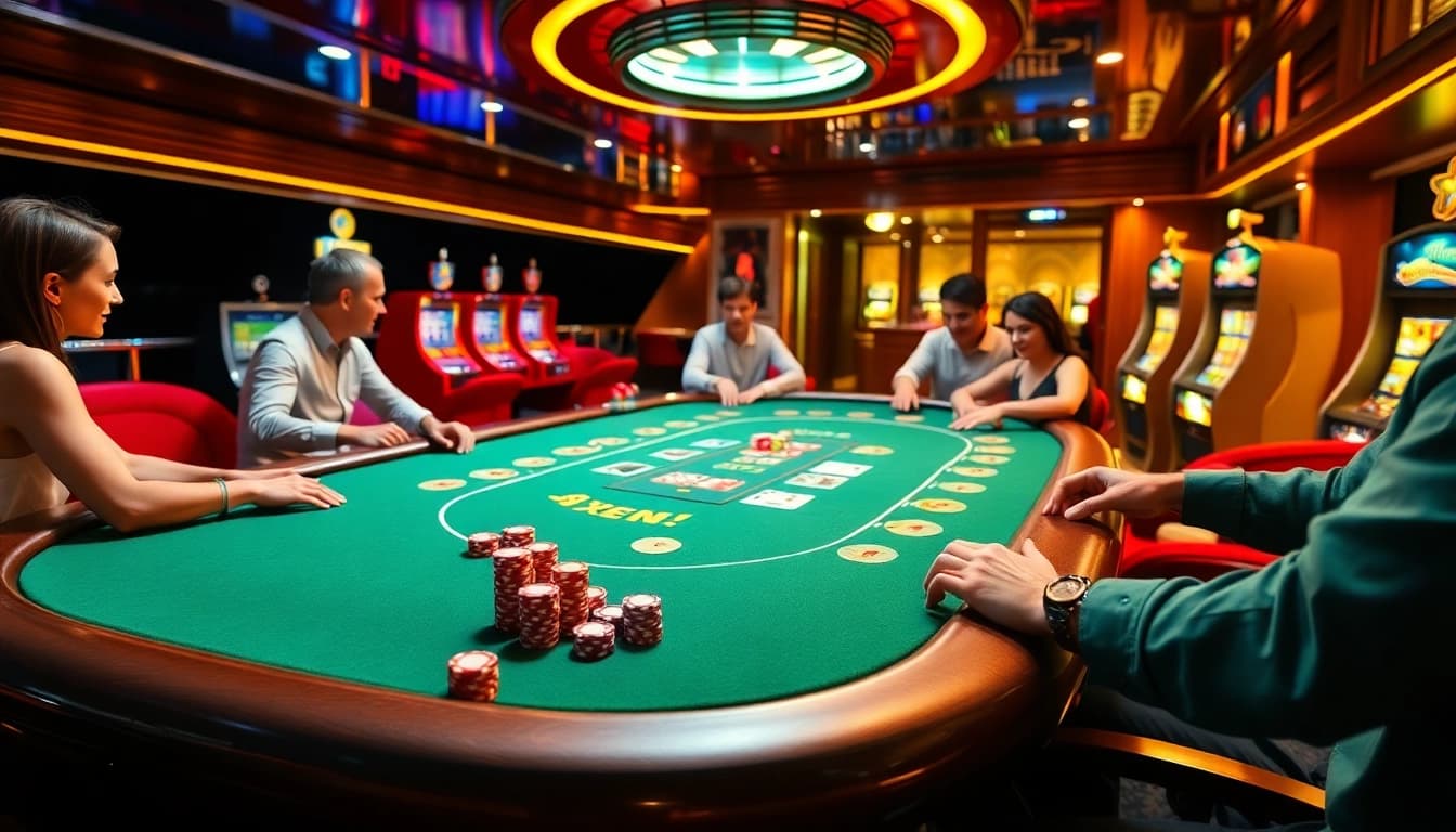Experience the luxury of gambling on XX88 Boats with thrilling poker games and vibrant gaming tables.