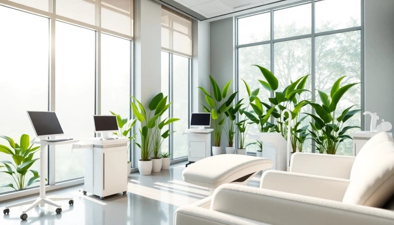 Kirkegaard Aesthetics zeigt eine moderne und einladende Praxis für ästhetische Behandlungen.
