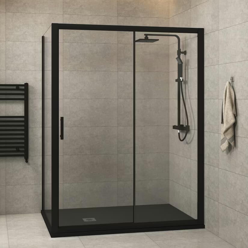 Transform Your Bathroom with a Black Shower Sliding Door