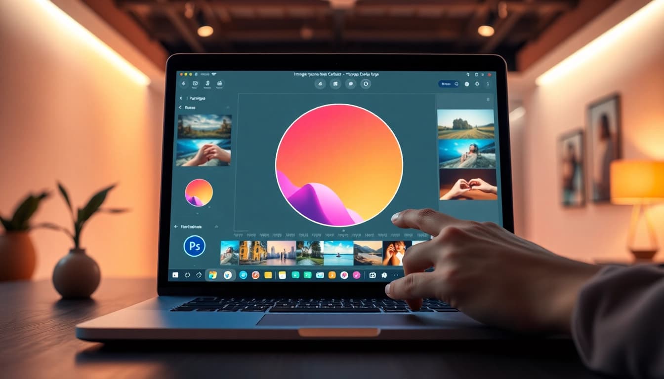 Effortlessly execute an image circle crop using our user-friendly online tool, featuring vibrant visuals and intuitive controls.
