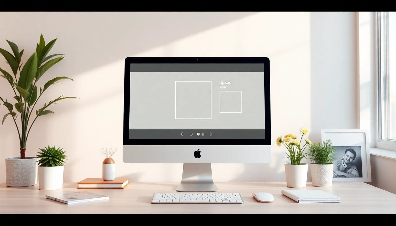 Transform your images into perfect squares using our online tool, showcasing an intuitive interface.