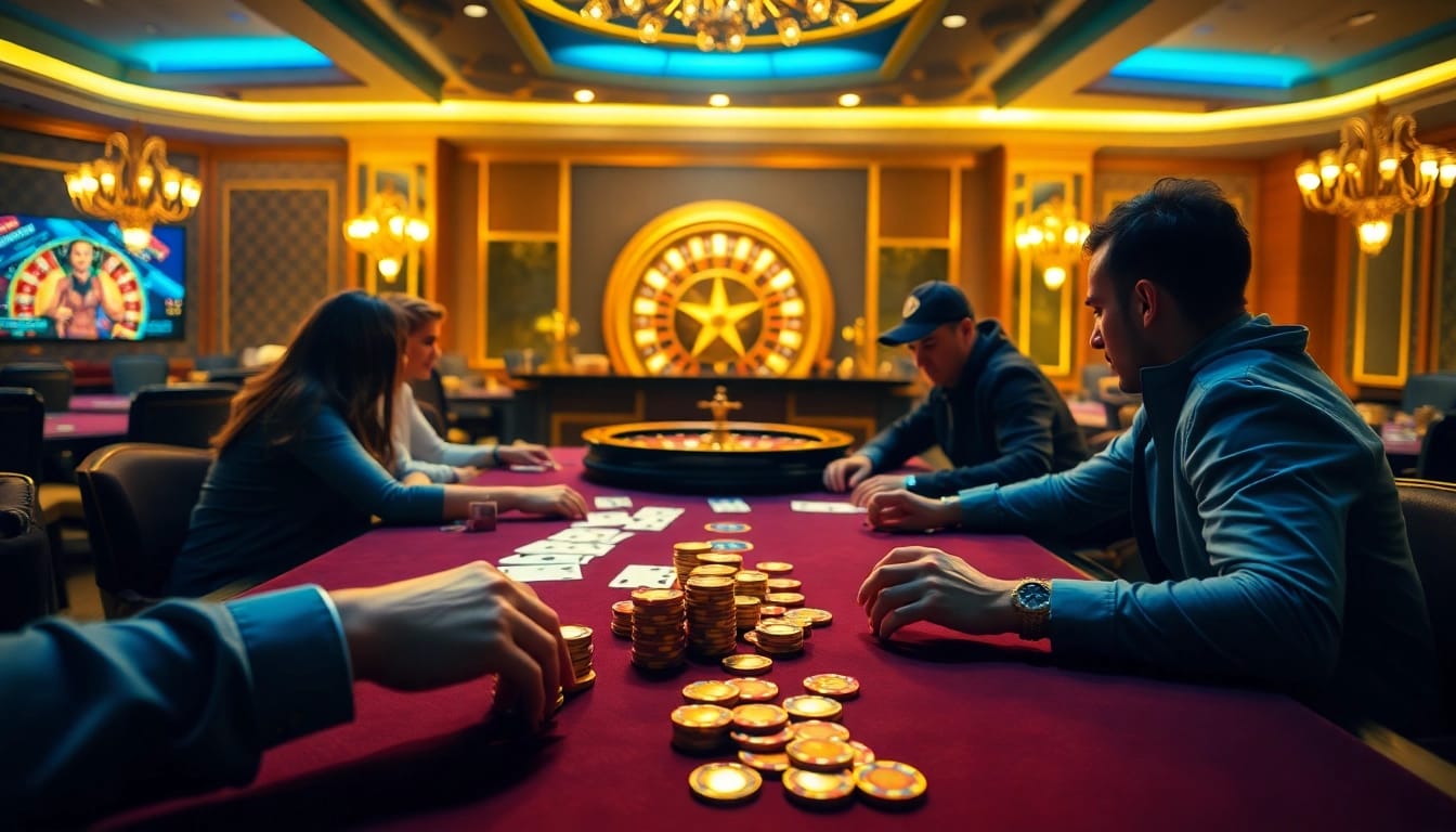 Experience the excitement of Fun88 with professional poker gameplay and luxurious casino ambiance.