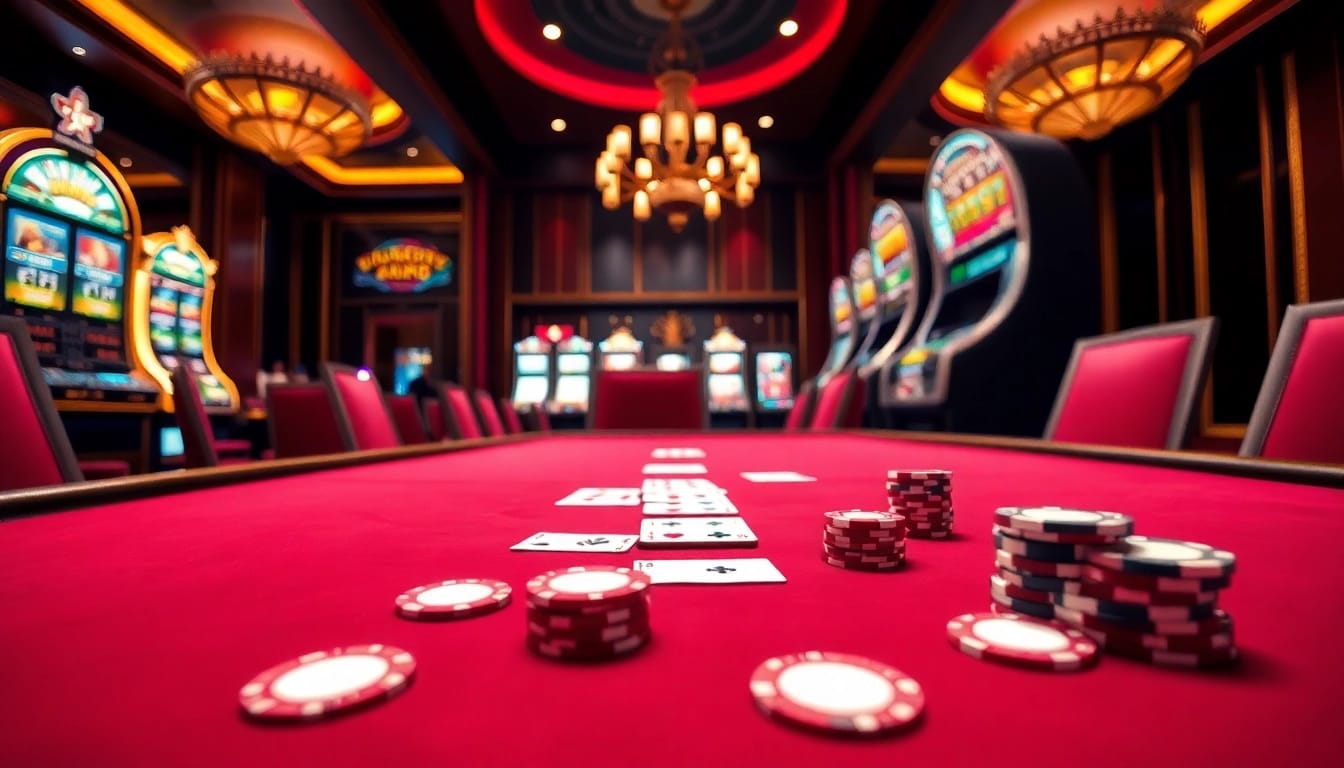 Experience luxury gaming at https://123hero.pro/ with a vibrant poker table and engaging casino elements.