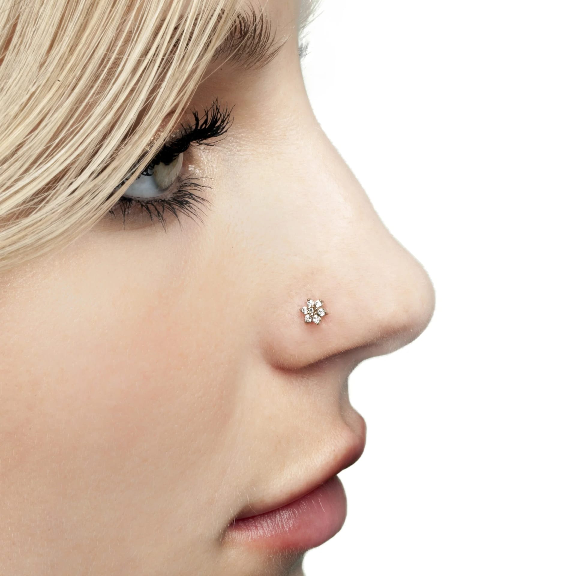 Nose Ring Diamond in Real Gold | Shop Online UK