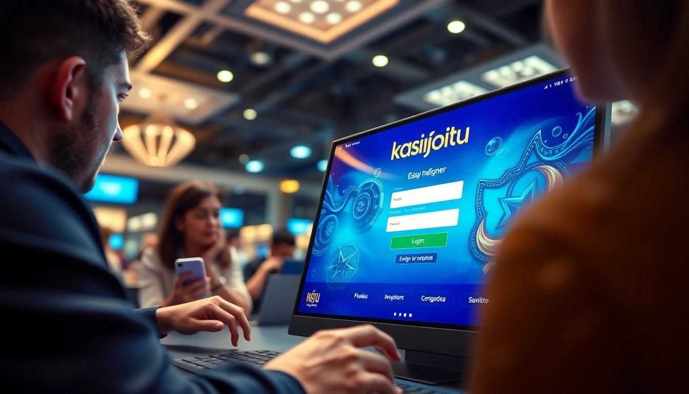 Masukkan kredensial untuk kasinojitu login pada antarmuka permainan online yang menarik.