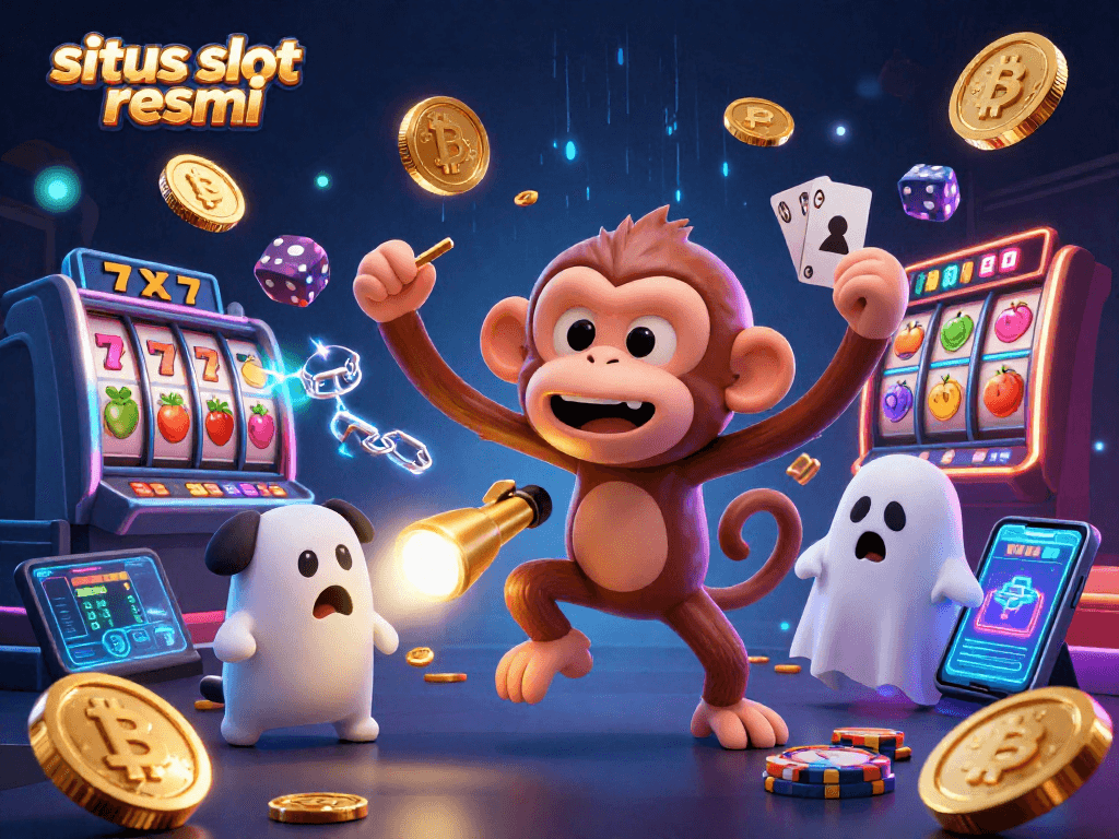 Experience situs slot resmi with lively slot themes, golden monkeys, and engaging casino action.