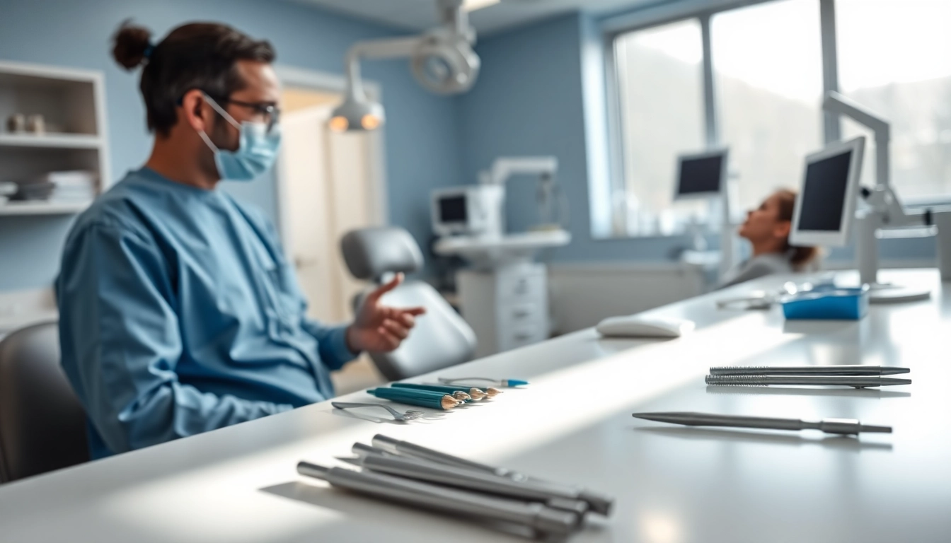 Patient consultation about Orthognathic surgery Hawthorn with a professional surgeon in a modern clinic.