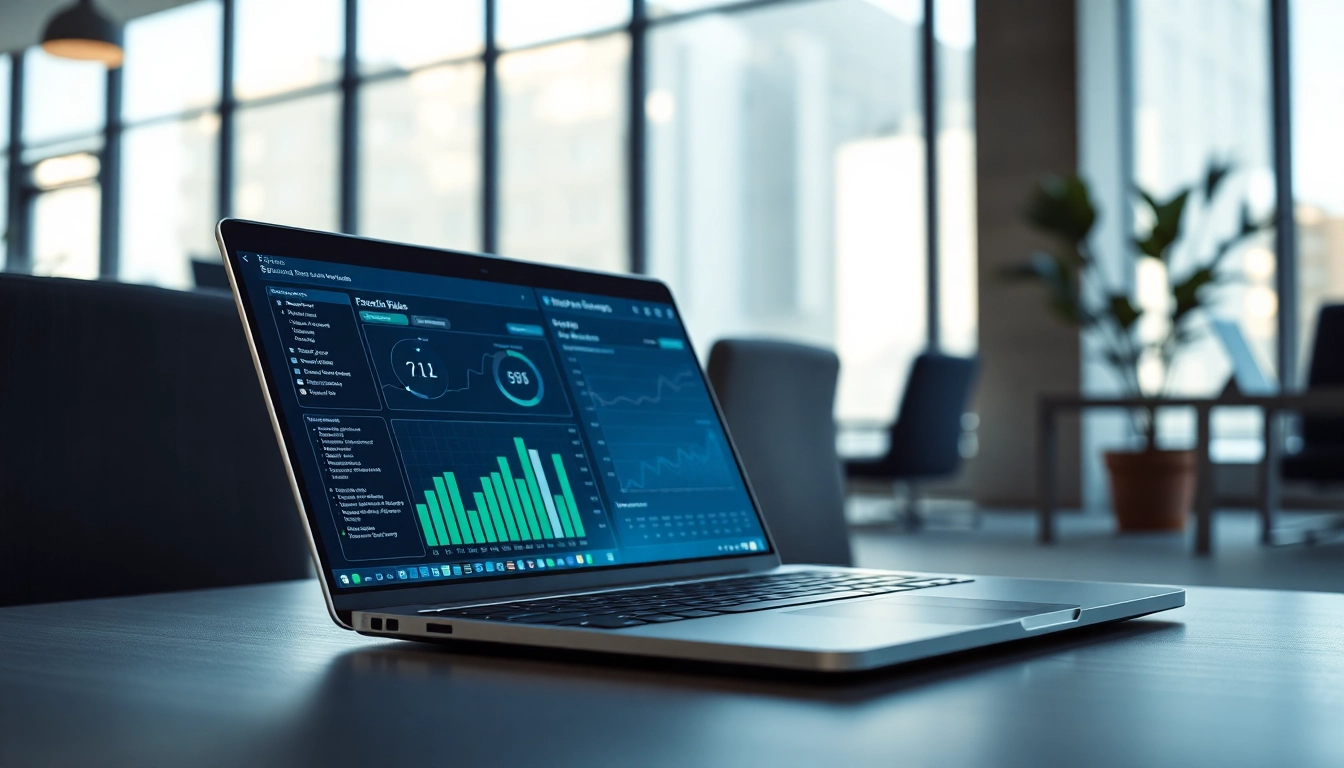 Showcasing innovative enterprise search tools in a modern workspace environment.