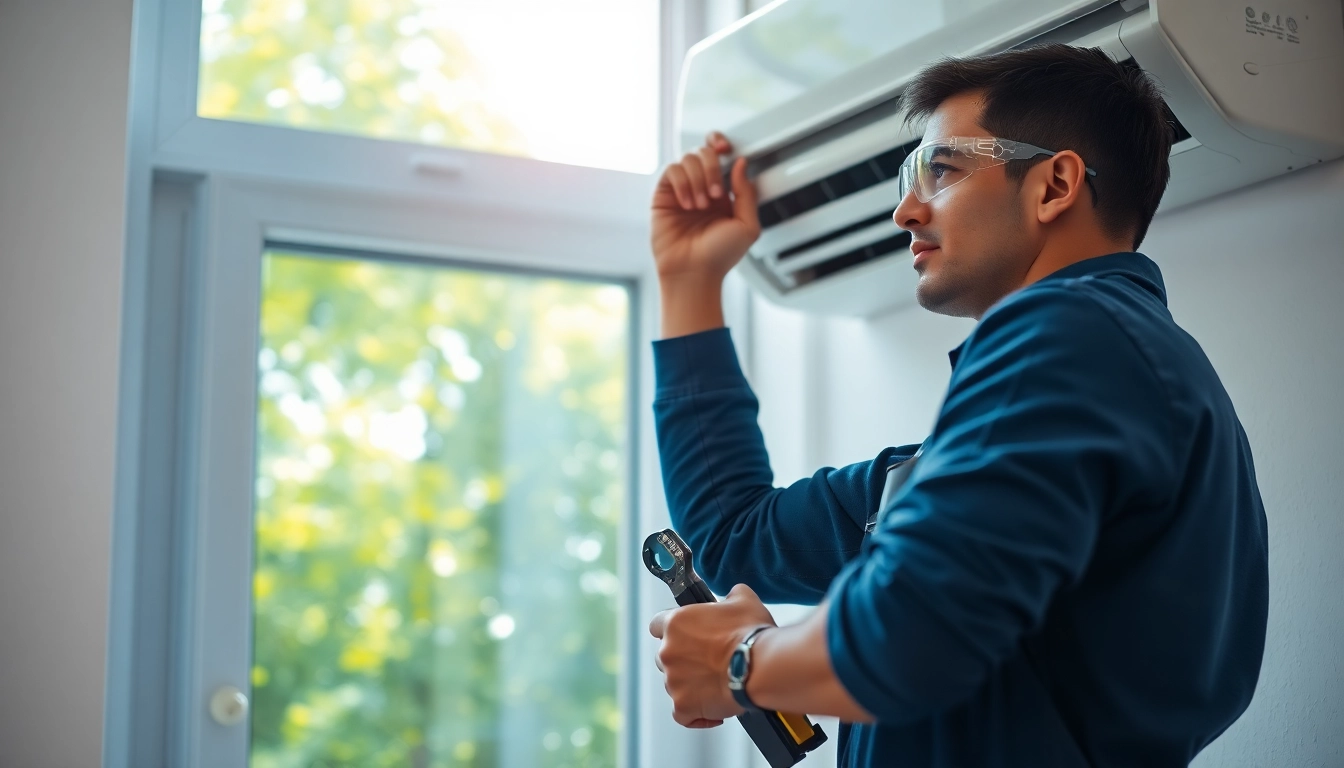 HVAC Repair Tampa technician expertly inspecting air conditioning unit for optimal performance.