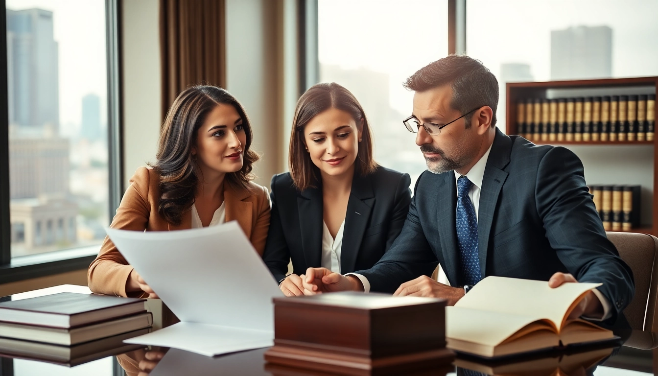 Atlanta Accident Lawyers consulting with a client in a professional setting.