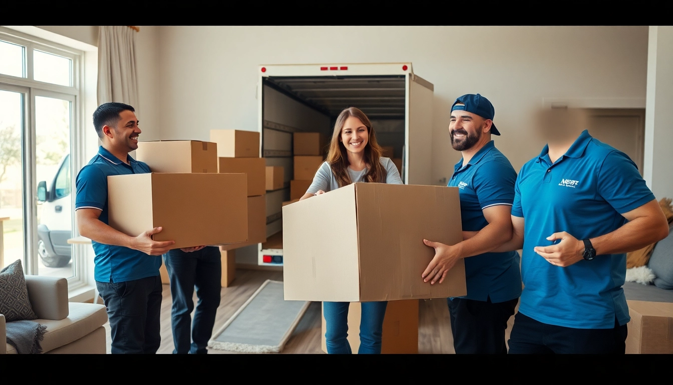 Movers in Calgary helping a family relocate, showcasing reliable moving companies calgary services.
