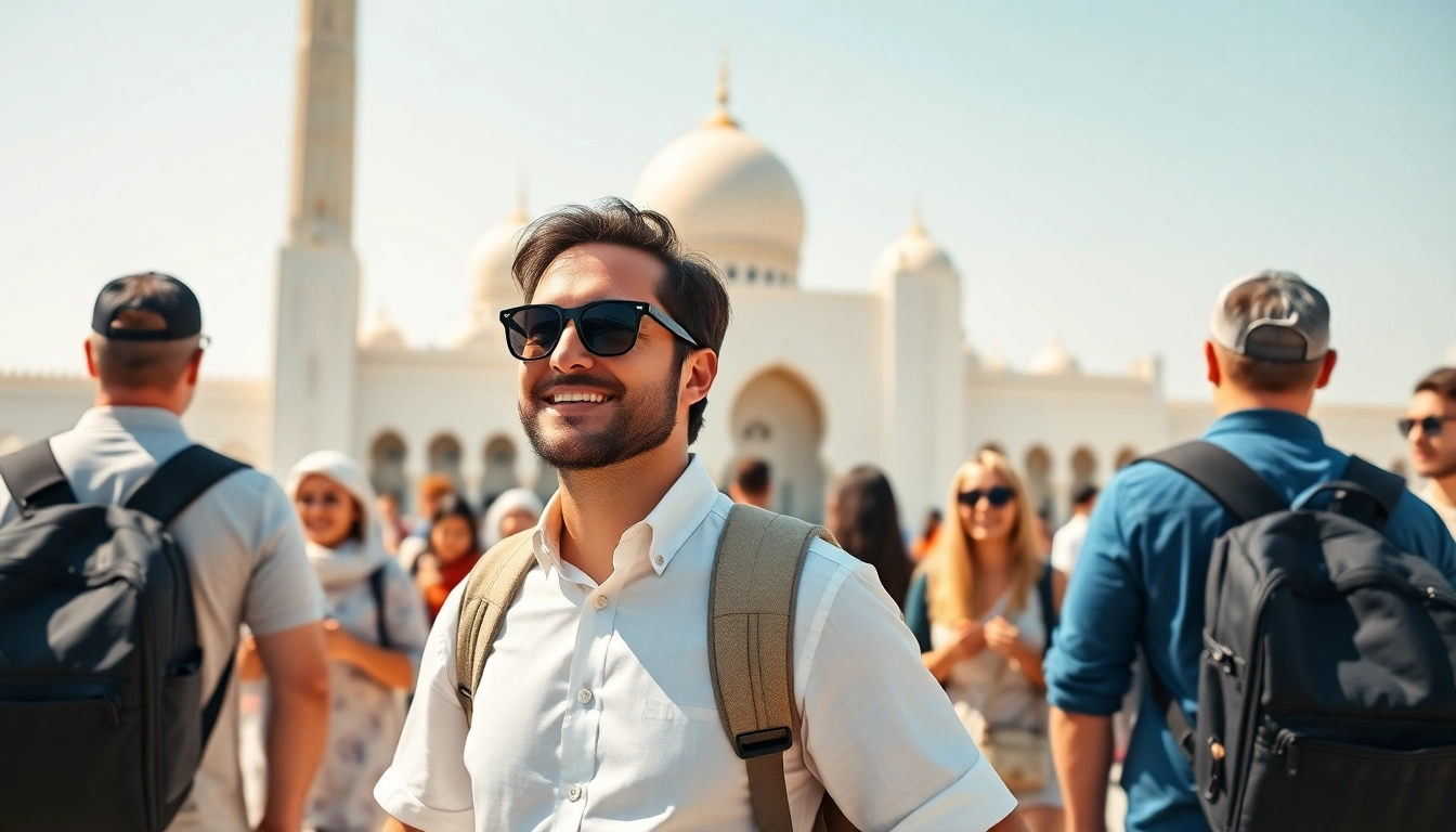 Join an exciting abu dhabi city tour from dubai with a tour guide and stunning landmarks.