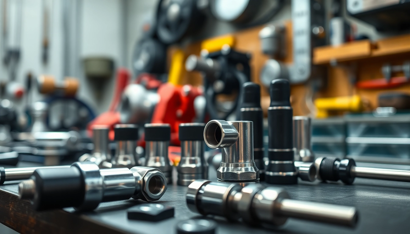 Showcase of EFI fuel system fittings highlighting quality and precision in a professional setting.