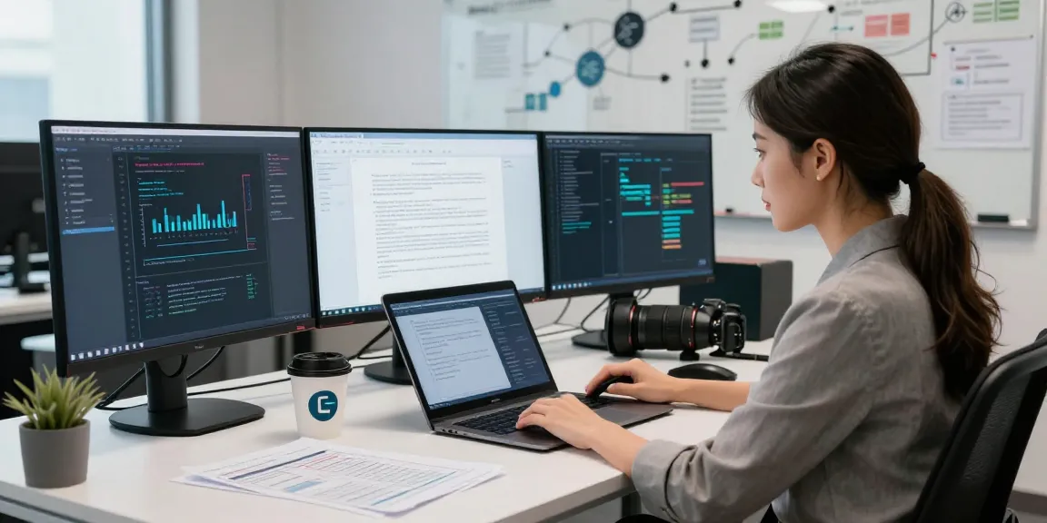 Detect fraud in PDF using advanced AI technology in a modern tech workspace.