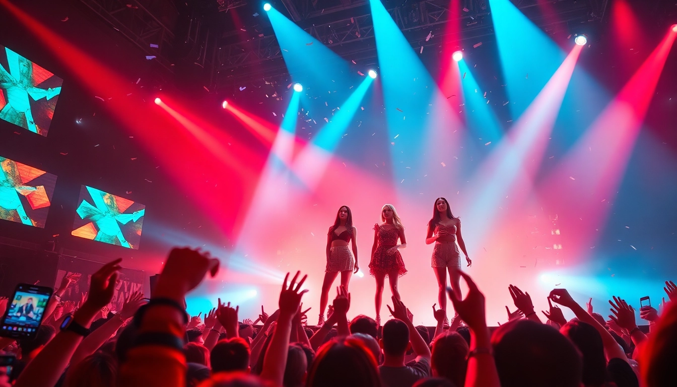 Capture of Blackpink news highlights from their recent concert performance.