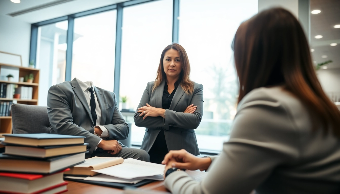 Stockton Accident Lawyer consulting with a client in a professional office environment.