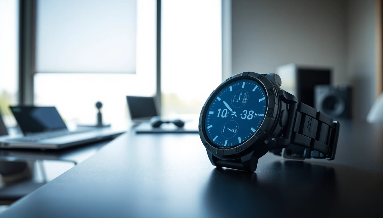 Engaging view of Explorer GPS Smart Watch displaying advanced features and sleek design.