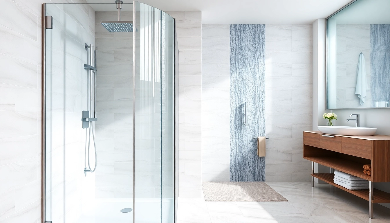 Stylish elegant showers au showcased in a luxurious bathroom design