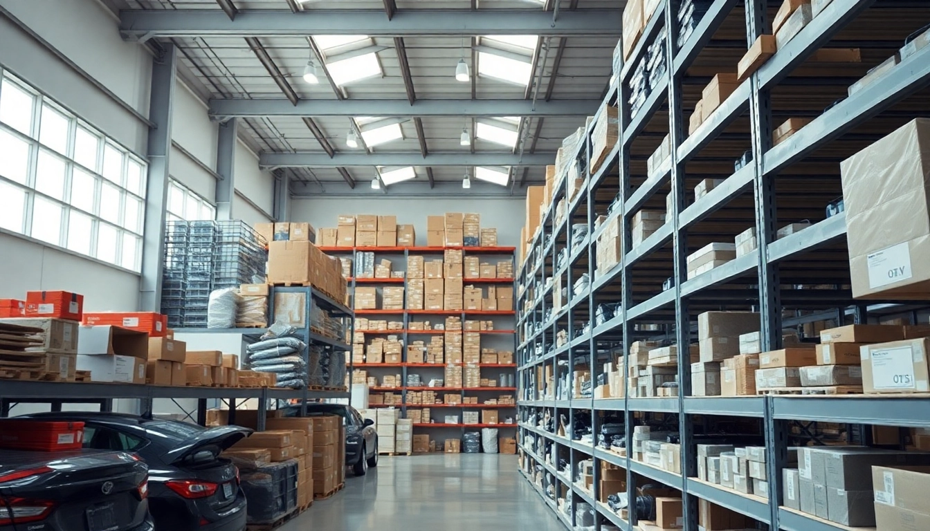 Browse OEM automotive parts at https://factoryoemsupply.com/ in a well-organized supply warehouse.