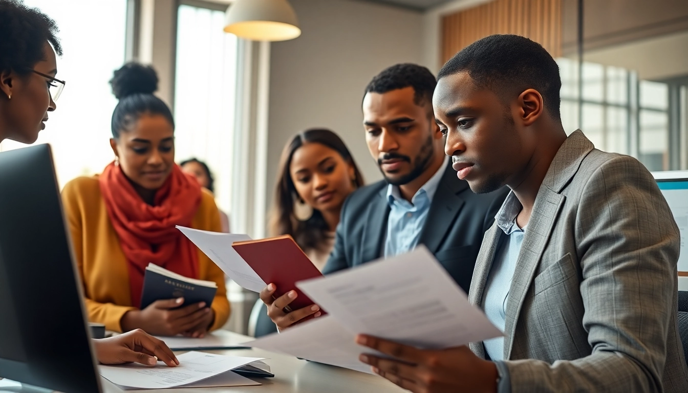 KRA PIN Registration for Foreigners with a tax agent assisting international visitors in an office