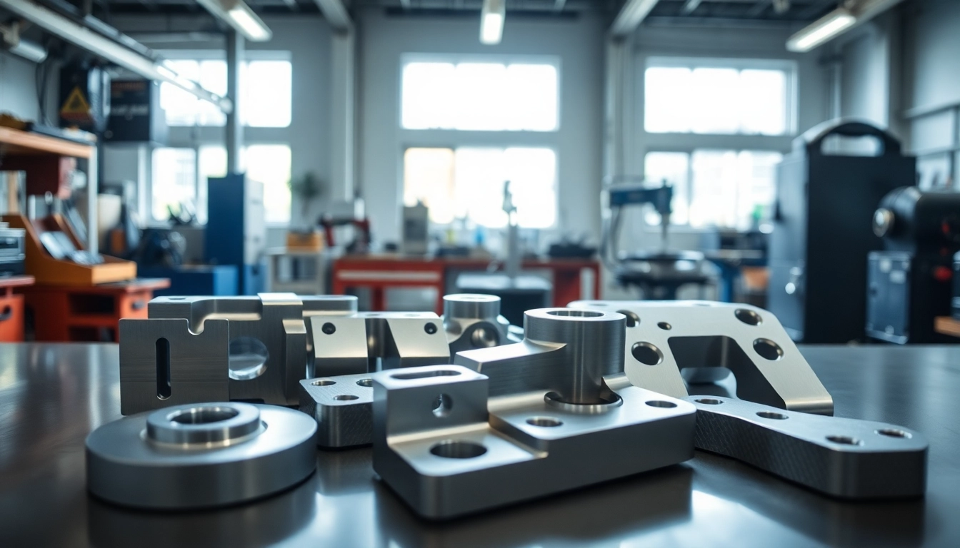 Showcasing aluminum prototypes in a workshop, highlighting precision and craftsmanship.