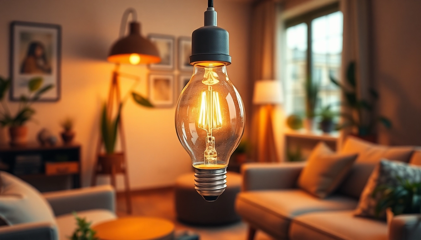 Learn what is an a19 light bulb through an engaging close-up of a stylish A19 bulb.