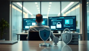 Visualize Email Security & Archiving with secure interfaces and a professional workspace.