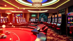 KJC AC offers an exciting array of poker chips and roulette wheels for a thrilling gambling experience.