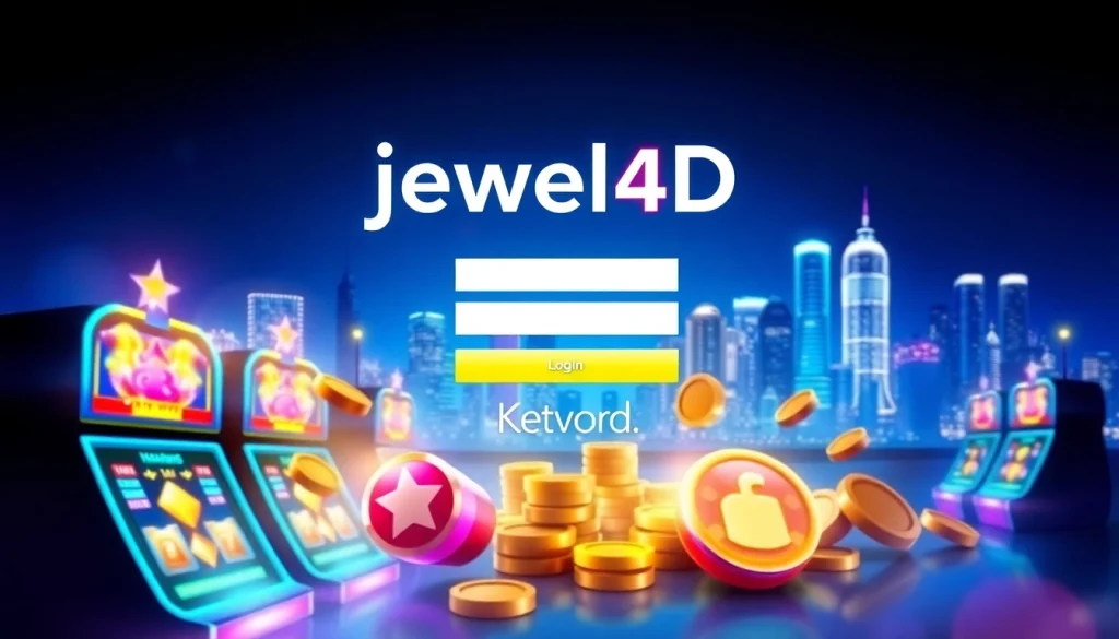 Login to jewel4d login through vibrant online gaming interface with exciting slot games.