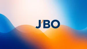 JBO logo design showcasing modern typography and vibrant colors for brand identity.