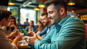 Engaged user exploring the best sports betting apps in India on a mobile device.