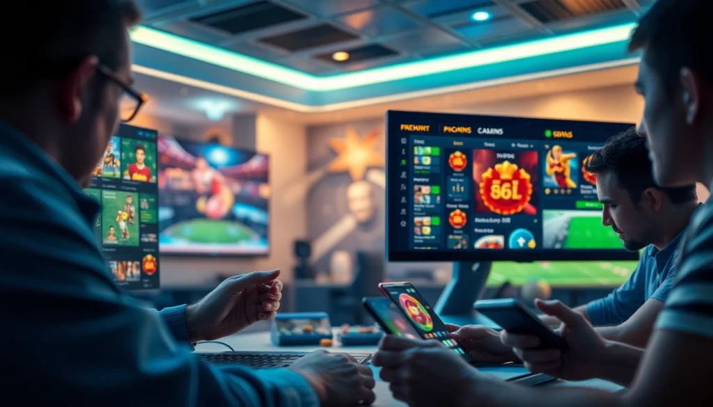 An engaging online gaming scene with 888new interface showcasing various betting options and promotions.