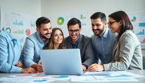 Boost your business with effective seo services strategies showcased by a collaborative marketing team.