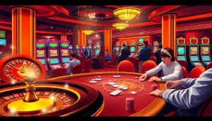 Engage with the thrilling atmosphere of gambling at https://mm88.sa.com/, featuring intense poker gameplay and a sparkling roulette wheel.