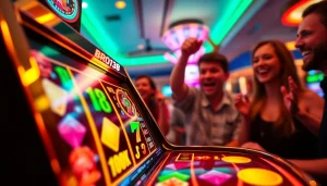 Mencoba keberuntungan di mesin bro138 slot dengan simbol kemenangan yang cerah.