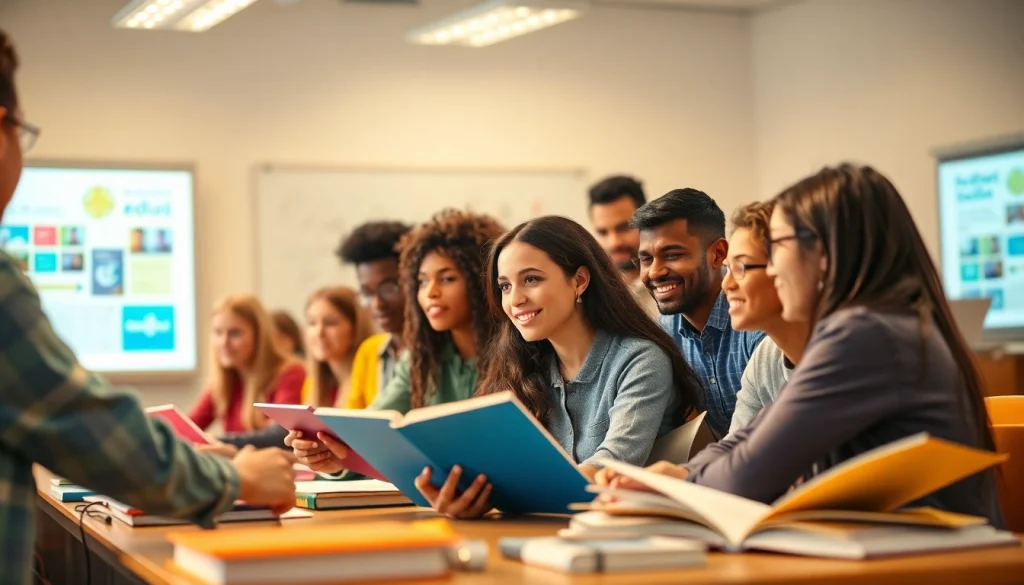 Engage students in an interactive classroom setting focusing on Education and collaborative learning.