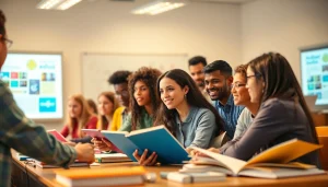 Engage students in an interactive classroom setting focusing on Education and collaborative learning.