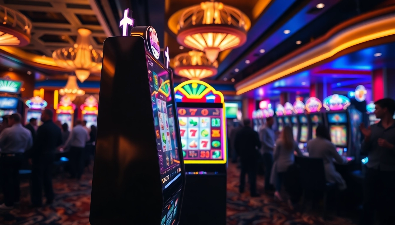 Menggambarkan pengalaman bermain luxury138 slot dengan suasana kasino yang mewah dan ceria