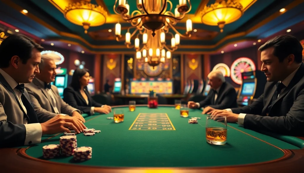 Experience thrilling poker action at https://whycazino.com with elegant players and luxurious casino elements.