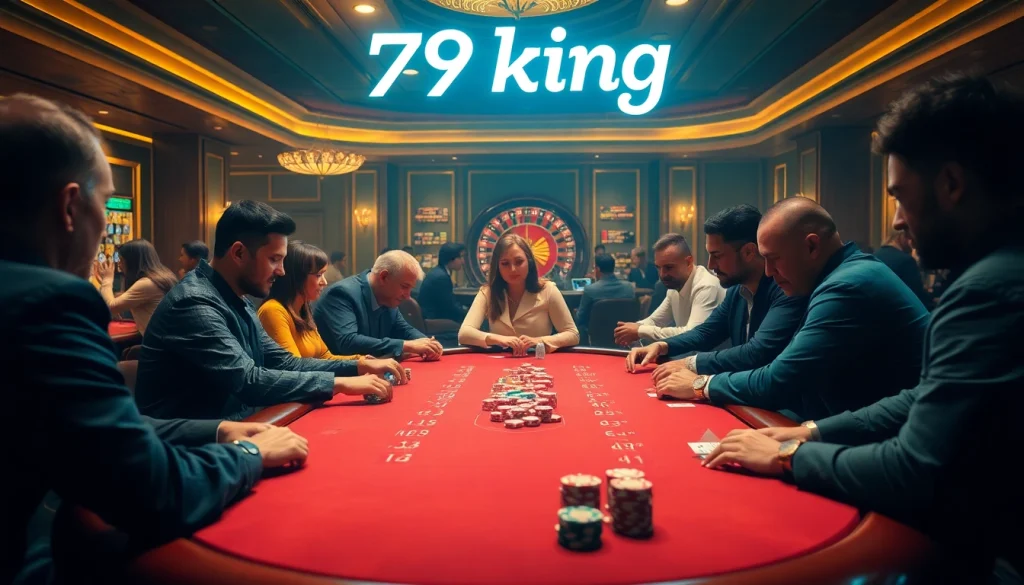 79king poker game with enthusiasts showcasing intense rivalry
