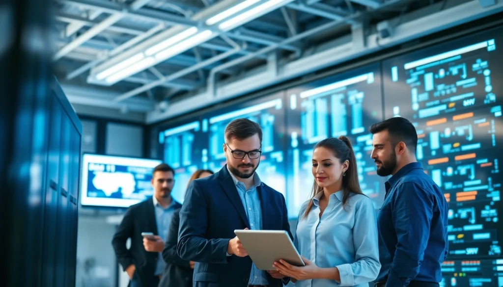 Enhance your business with Managed IT Services through expert collaboration in a modern office.