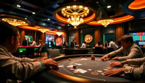 Experience the thrill of live poker at https://tructiepbongda.eu.com/, where players strategize with vibrant chips and intense focus.