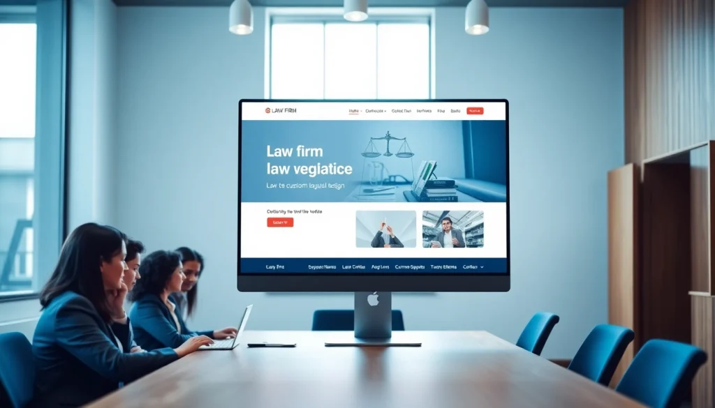 Engaged team designing a high-performance website at https://www.websites.law for law firms.