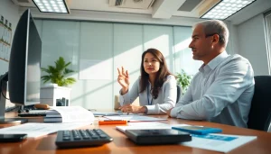 신용카드 현금화에 대한 전략을 안내하는 금융 전문가의 모습