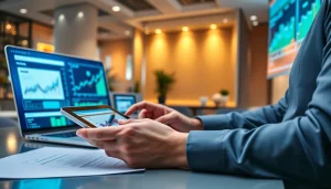 Modern financial advisor analyzing insurance data with digital charts, emphasizing trust and innovation for 79king in 2025