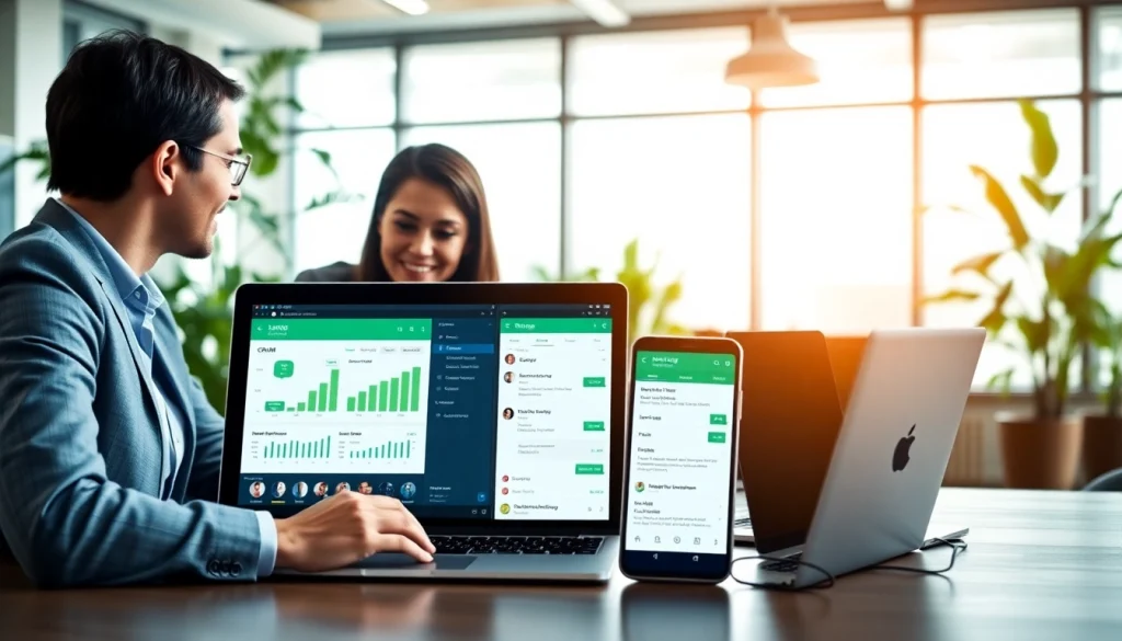 Understanding What is a CRM for WhatsApp through a professional team collaboration scene.